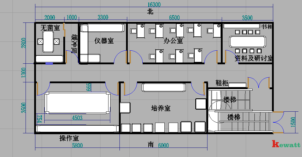 無(wú)菌實(shí)驗室平面設計圖